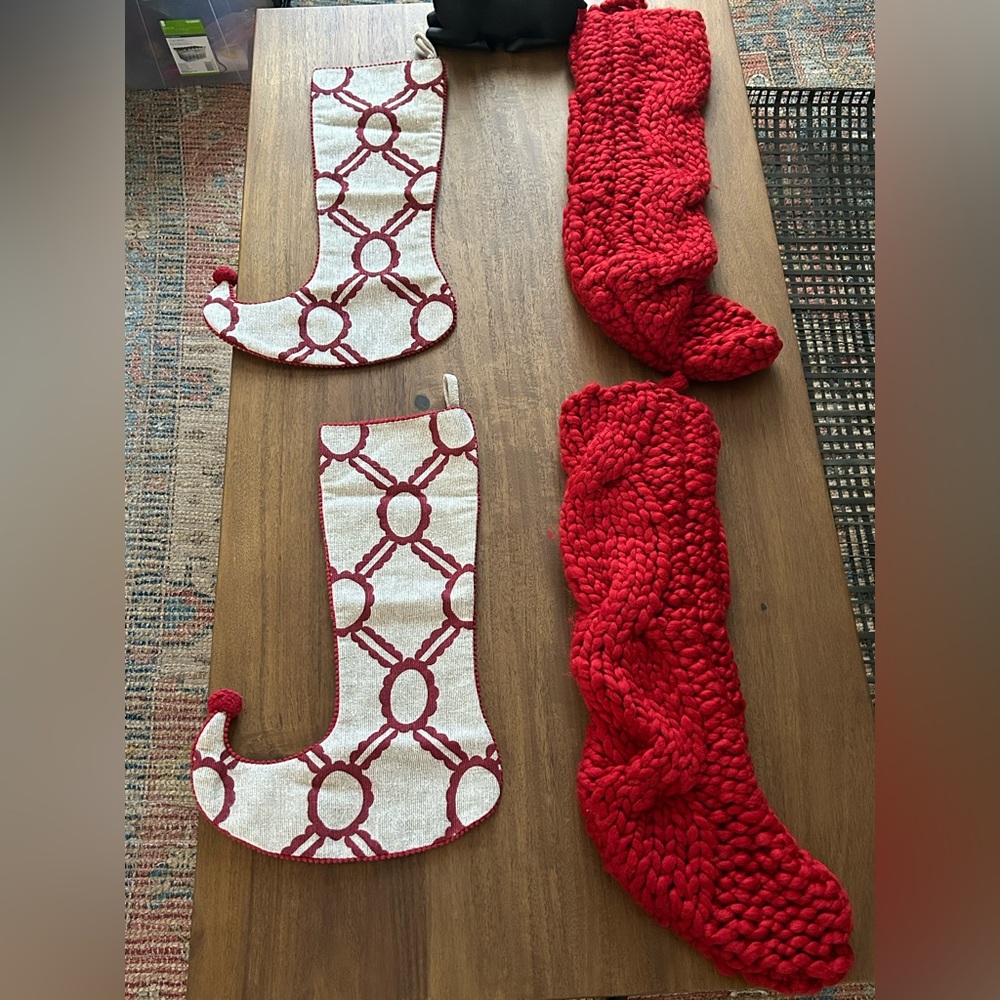 Crate & Barrel Christmas Stockings